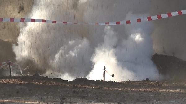 Foto - Çanakkale Savaşı'ndan kaldı! 108 yıllık top mermisi böyle imha edildi