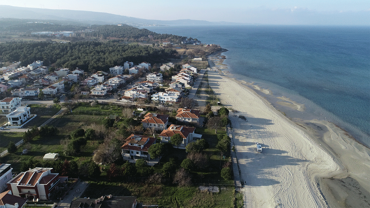 Çanakkale'de de deniz çekildi! 