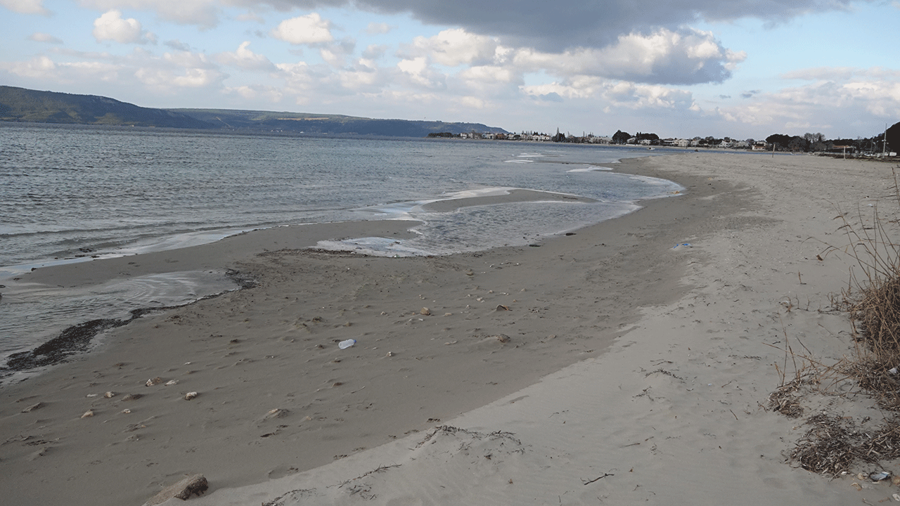 Foto - Çanakkale'de de deniz çekildi! 