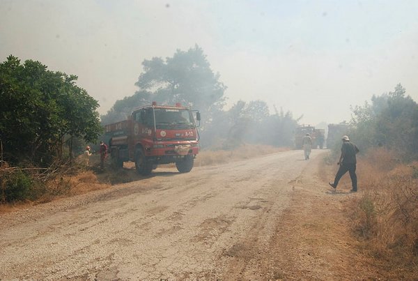 Foto - Çanakkale'de korkutan orman yangını
