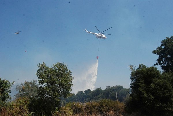 Foto - Çanakkale'de korkutan orman yangını