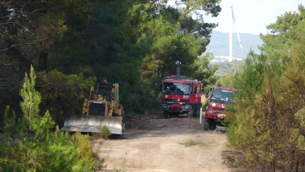 Foto - Çanakkale'de ormanlık alanda çıkan yangın kontrol altına alındı