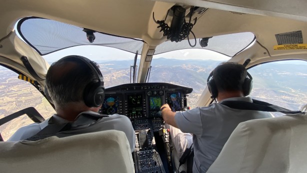 Foto - Çanakkale'de yürekleri yakan tablo havadan görüntülendi