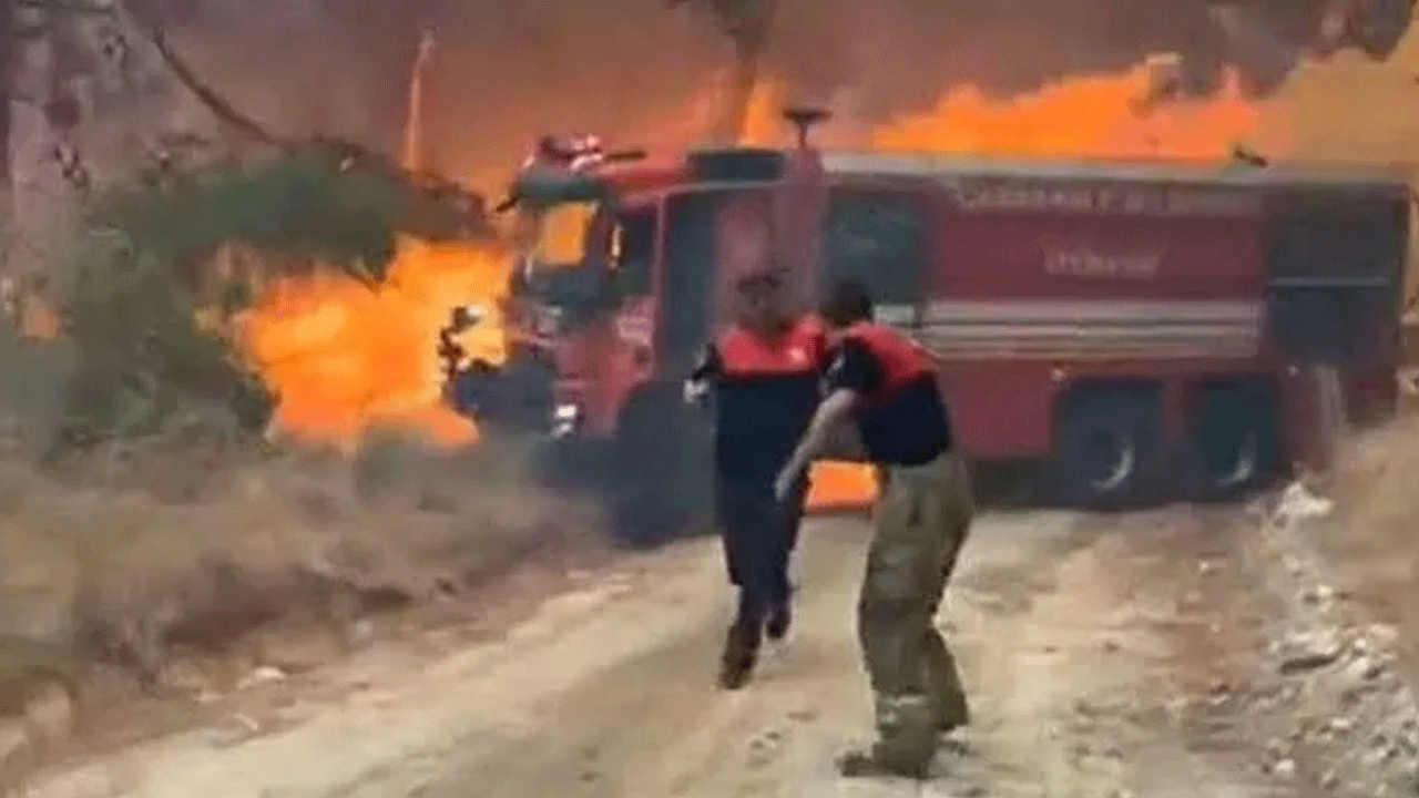 Foto - Çanakkale'deki yangında büyük skandal! CHP'li isim itfaiye aracını kendine ayırdı