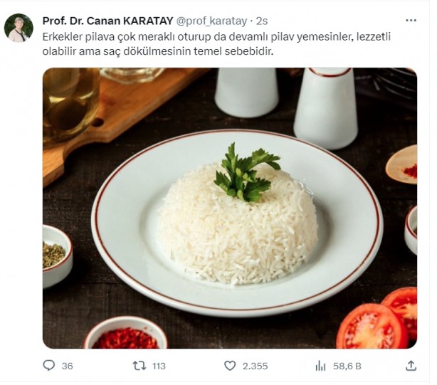 Foto - Canan Karatay özellikle erkeklere yasakladı! Sakın bunu tüketmeyin başınızda saç kalmaz