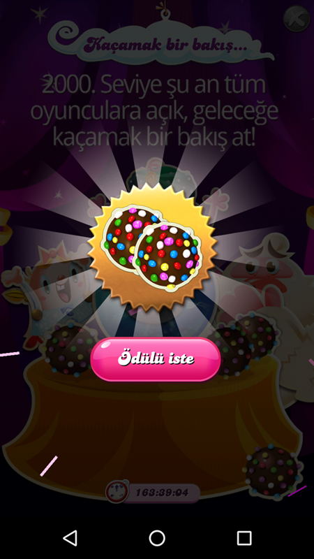 Foto - Candy Crush Saga'nın 2000. seviyesinden başlayın