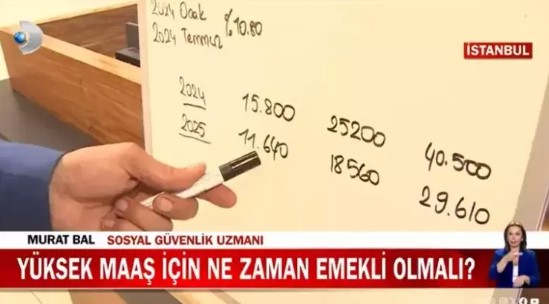 Foto - Canlı yayında formülü verdi! İşte yüksek emekli maaş almanın tüyoları