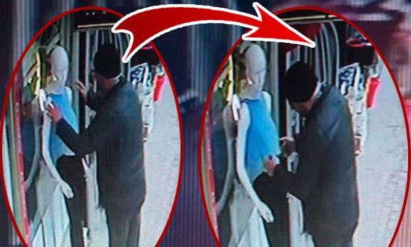 Cansız mankeni dakikalarca okşadı, ardından yaptığı şey ise herkesi şoke etti! O anlar saniye saniye kaydedildi