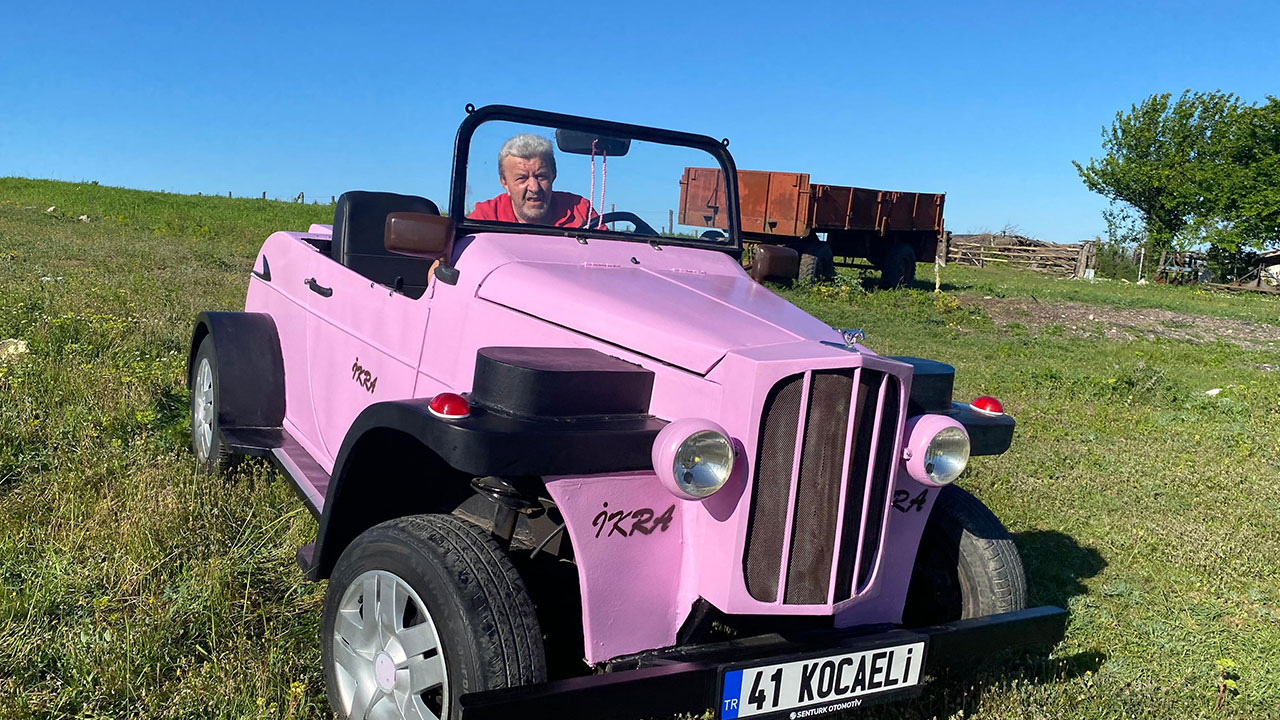 Foto - Çapa makinesi motoruyla 15 günde otomobil yaptı! Adını Arapça’da 'Oku' anlamına gelen 'İkra' koydu