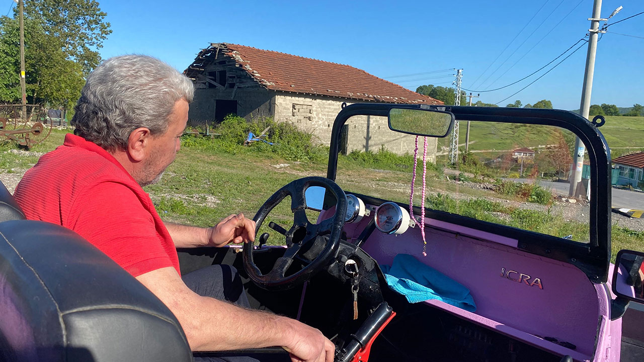 Foto - Çapa makinesi motoruyla 15 günde otomobil yaptı! Adını Arapça’da 'Oku' anlamına gelen 'İkra' koydu