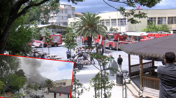 Çapa'daki İstanbul Üniversitesi İstanbul Tıp Fakültesi'nde yangın