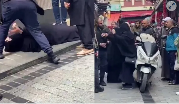 Çarşaflı kadını yerde sürüklenmişti! İstenen ceza açıklandı!