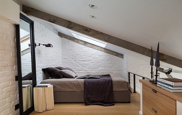 Foto - Çatı katı yatak odası dekorasyon ipuçları