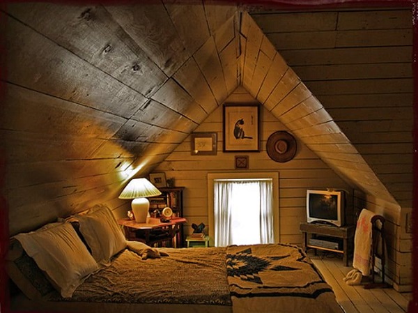 Foto - Çatı katı yatak odası dekorasyon ipuçları
