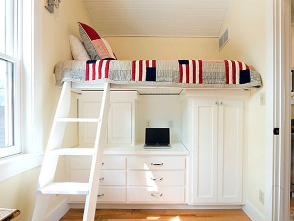 Foto - Çatı katı yatak odası dekorasyon ipuçları