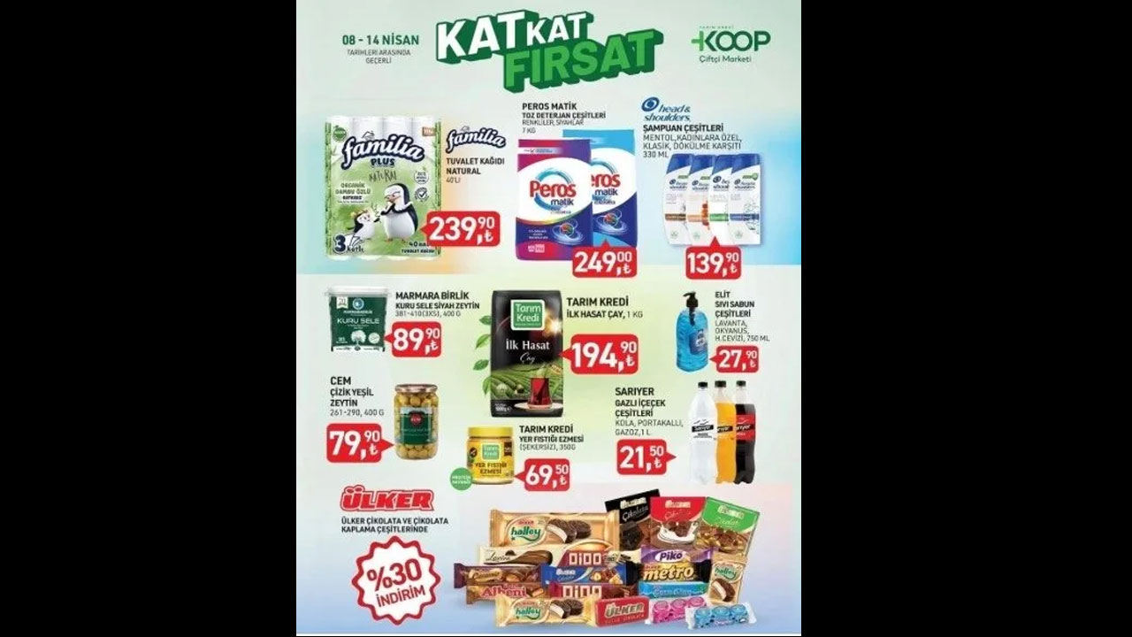 Foto - Çay, yağ, deterjan, pirinç, tuvalet kağıdı ve daha niceleri..! Tarım Kredi'de 10-14 Nisan 2025 fırsatları başladı