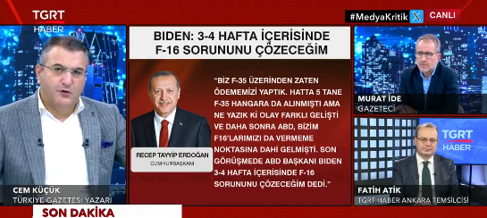 Foto - Deli saçması bahaneye sığındılar! Cem Küçük açıkladı: Amerikalılar bizim bu F-16 konusundaki teknik ekipte bir yetersizlik görüyor