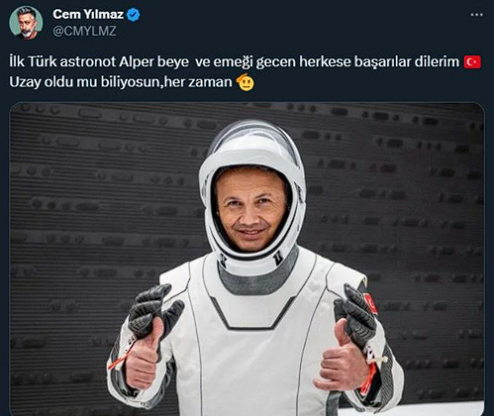 Foto - Cem Yılmaz’dan, Türkiye'nin ilk astronotu Alper Gezeravcı ile ilgili şok paylaşım! Herkes ters köşe olacak ￼