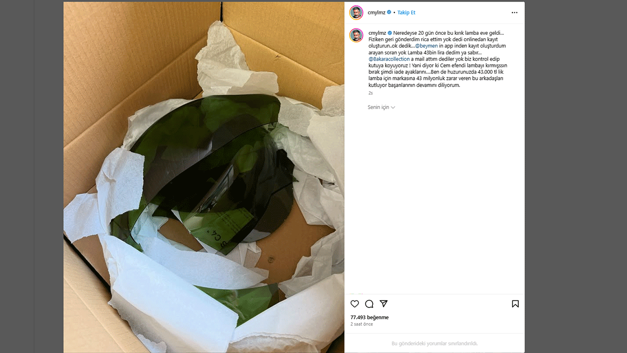 Foto - Cem Yılmaz'ın 43 bin liralık derdi