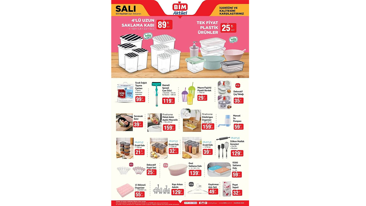 Foto - Cep telefonu, taşınabilir şarj, alez, çaydanlık, su pompası, organizer... BİM’de 3-6 Haziran 2025 tarihi arasında yok yok