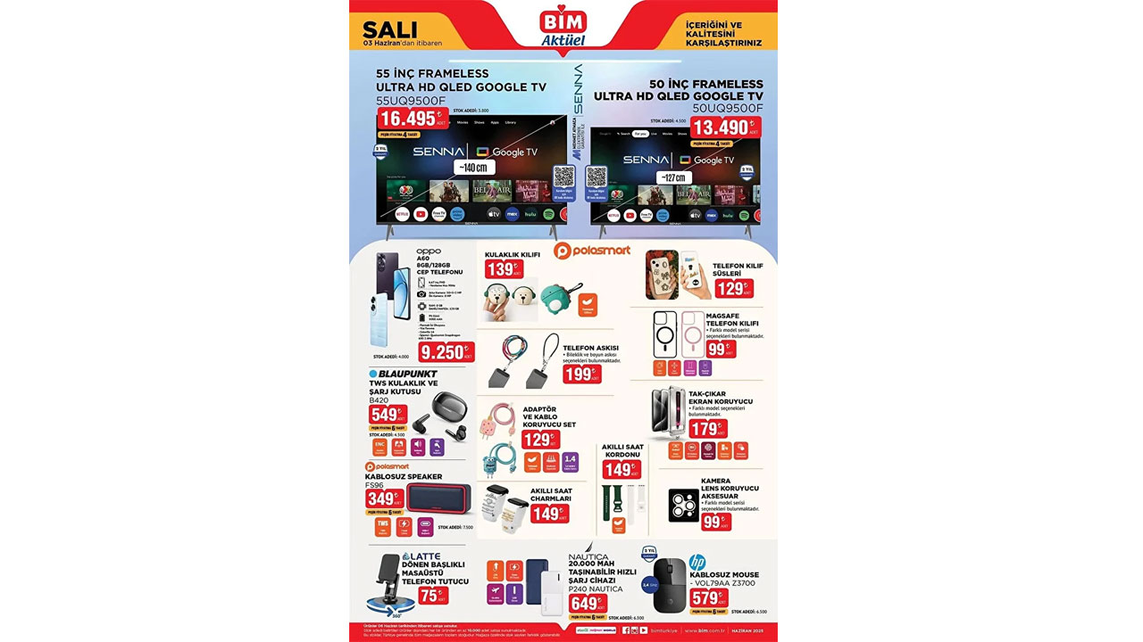 Foto - Cep telefonu, taşınabilir şarj, alez, çaydanlık, su pompası, organizer... BİM’de 3-6 Haziran 2025 tarihi arasında yok yok