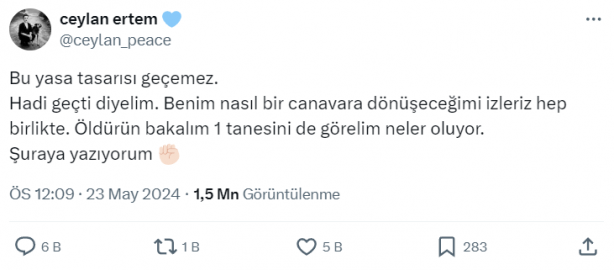 Foto - Ceylan Ertem, devleti tehdit etti