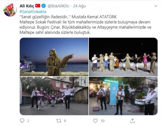 Foto - CHP bu kez şaşırttı! 'Yürüyen heykel' yaptılar