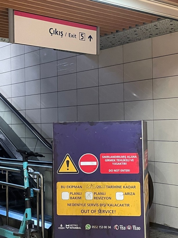 Foto - CHP yönetimi sayesinde İstanbul'da hizmet dışı kalan yürüyen merdivenler ve asansörler! İşte listesi