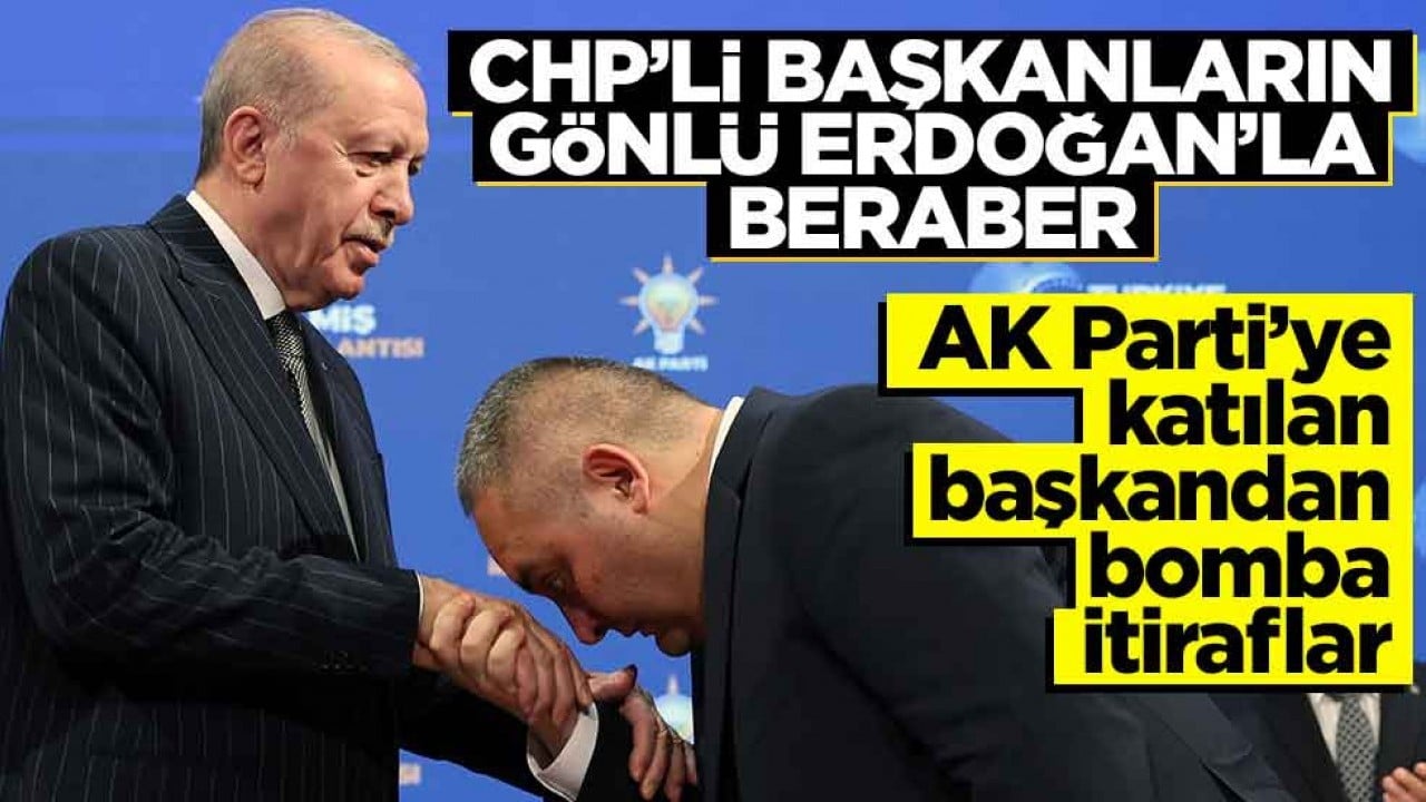 CHP’den AK Parti’ye geçmişti… Başkan Özarslan neler anlattı neler!