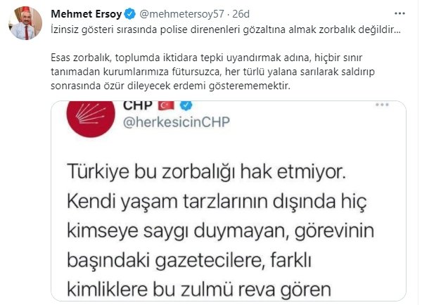 Foto - CHP'den büyük küstahlık! Türk polisine "zorba" deyip hakaret ettiler