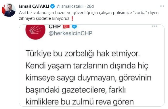Foto - CHP'den büyük küstahlık! Türk polisine "zorba" deyip hakaret ettiler