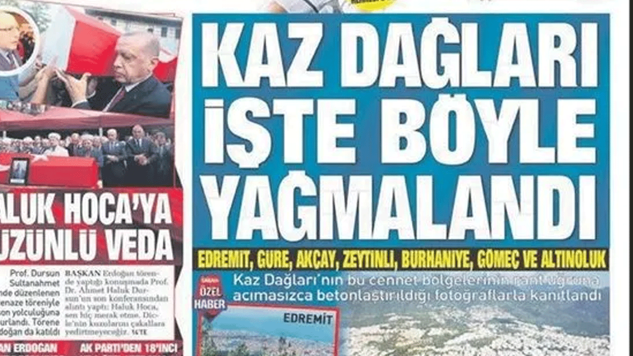 Foto - CHP’li başkandan İhanet! Kaz dağları parsel parsel…