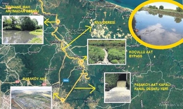 CHP'li Ekrem İmamoğlu yönetimindeki İBB Riva'ya zehir akıtıyor 