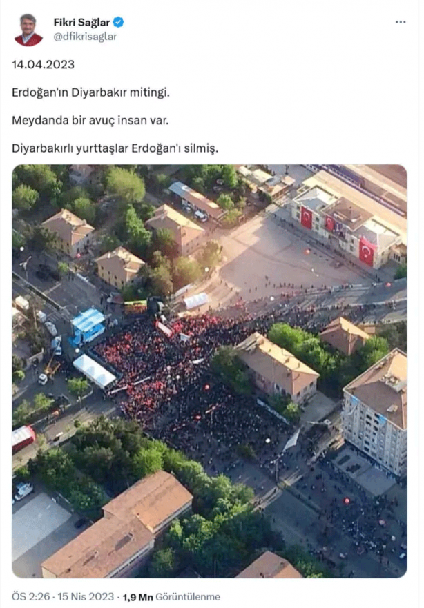 Foto - CHP'li Fikri Sağlar'dan 'Diyarbakır' yalanı! 8 yıl öncesinin fotoğrafı ile algı yaptı