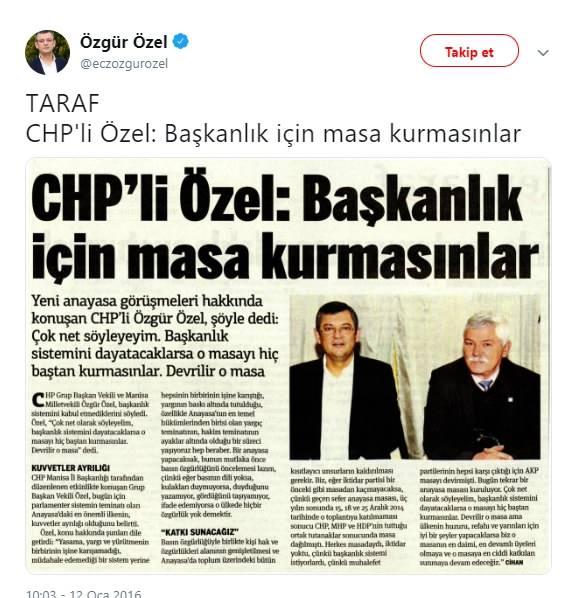 Foto - CHP’li Özel’i FETÖ medyası parlatmış