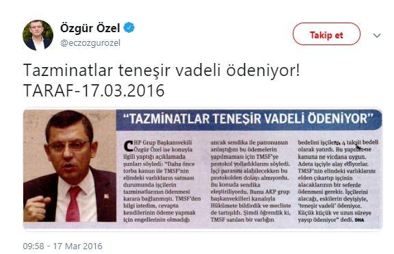 Foto - CHP’li Özel’i FETÖ medyası parlatmış