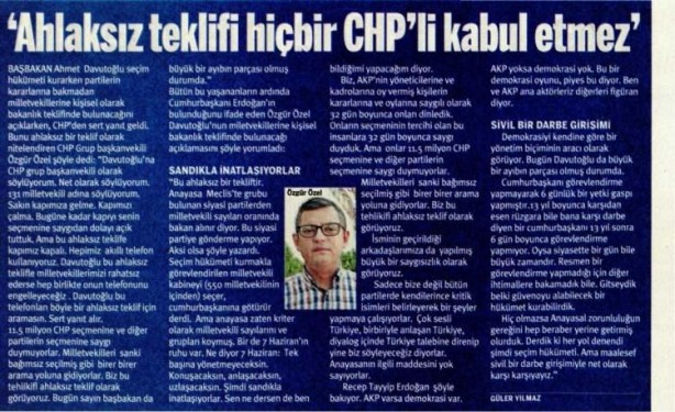 Foto - CHP’li Özel’i FETÖ medyası parlatmış