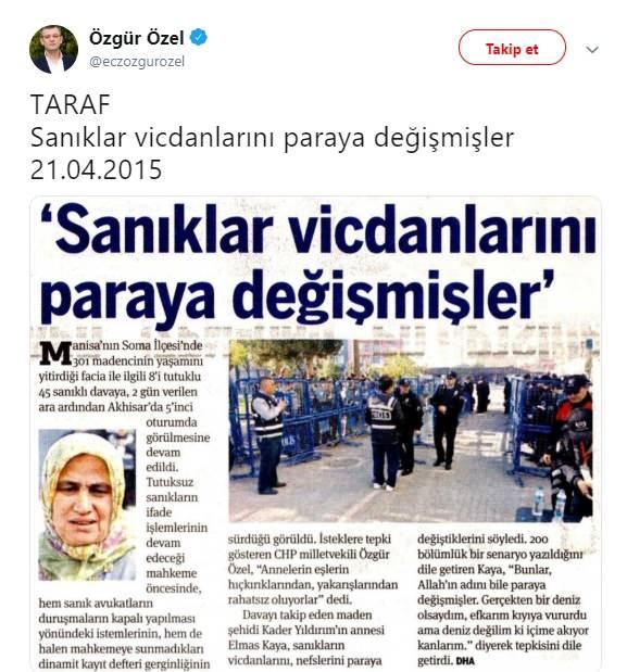 Foto - CHP’li Özel’i FETÖ medyası parlatmış