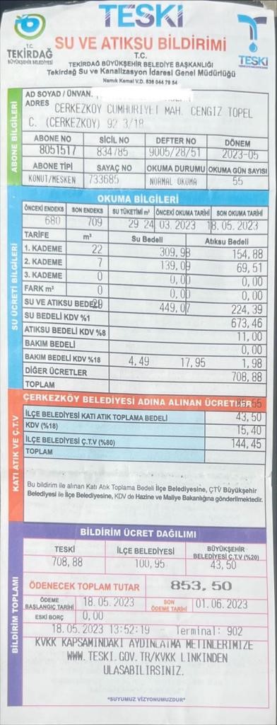 CHP'li Tekirdağ Büyükşehir Belediyesi'nden yeni skandal! Geç okuyup yüksek kademeden fatura düzenliyor