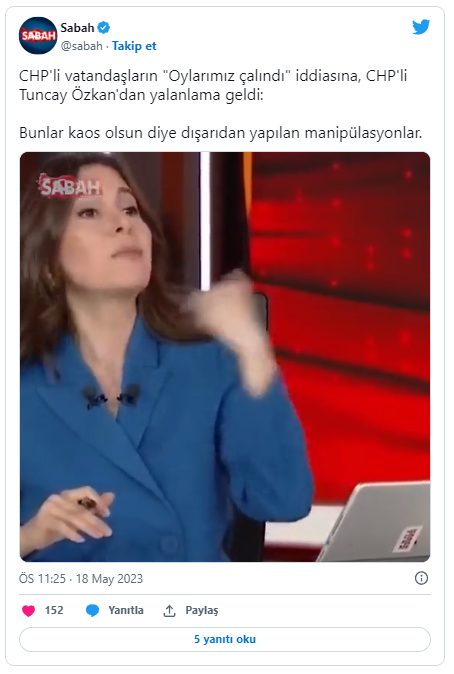 Foto - CHP'li Tuncay Özkan'dan 'Oylar çalındı' iddialarına yalanlama: Bunlar kaos olsun diye yapılan manipülasyonlar