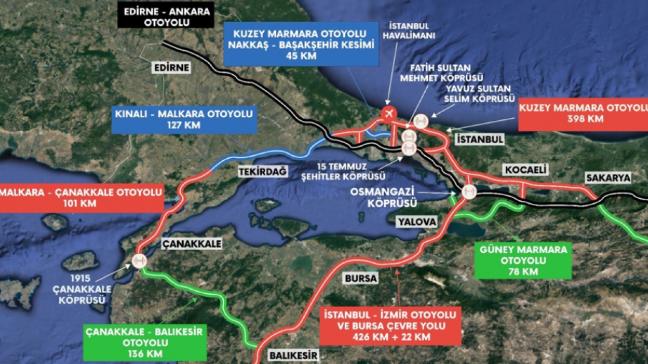 CHP’li vizyonsuzluğa inat dev otoyol geliyor! Sanayi devleri birbirine bağlanıyor: Güney Marmara Otoyolu start aldı