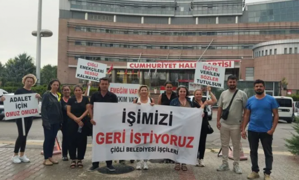 Foto - CHP'nin emekçilere zulmü! Tuvalet yasak, yerde yatıyorlar