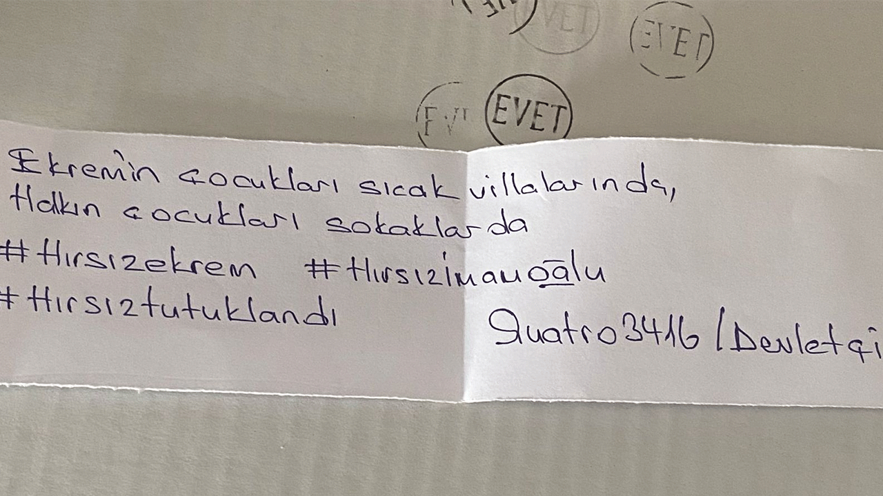Foto - CHP'ye böyle mesaj verdiler: Oy pusulalarında ''Hırsız Ekrem'' notları!