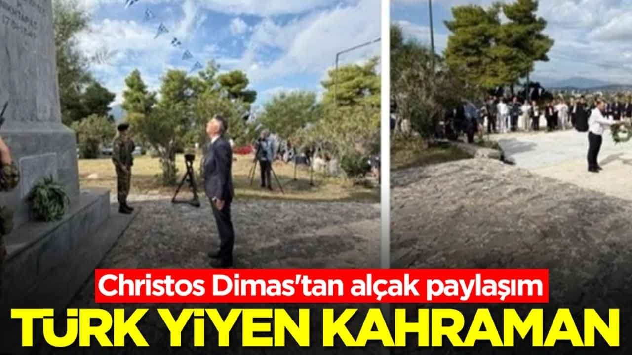  Christos Dimas'tan tepki toplayan paylaşım: Türk yiyen kahraman