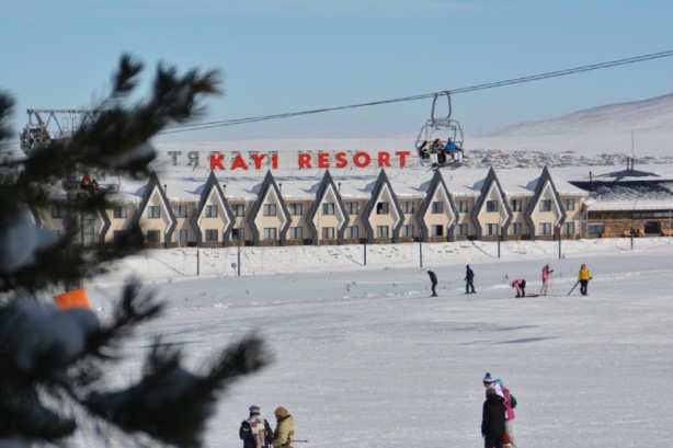 Foto - Cıbıltepe Kayak Merkezi'nde tatil yoğunluğu