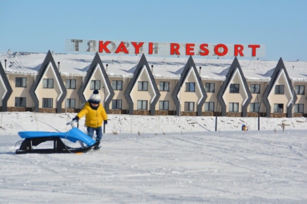 Foto - Cıbıltepe Kayak Merkezi'nde tatil yoğunluğu