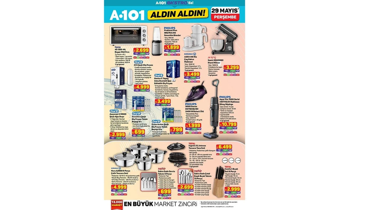 Foto - Çılgın bayram indirimi başladı! A101’de 29 Mayıs - 5 Haziran fırsatları yayımlandı