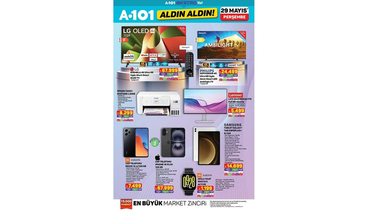 Foto - Çılgın bayram indirimi başladı! A101’de 29 Mayıs - 5 Haziran fırsatları yayımlandı