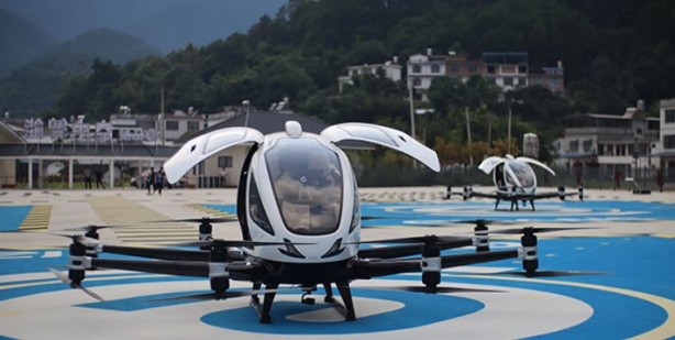 Foto - Çin, dünyanın ilk uçan taksisi için ön onay verdi