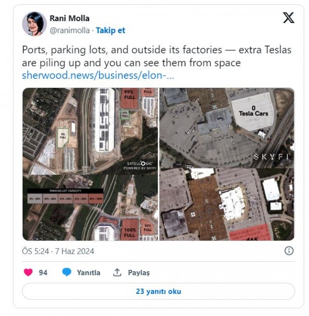 Foto - Çin rekabetine dayanamadı! Tesla mezarlığı görüntülendi